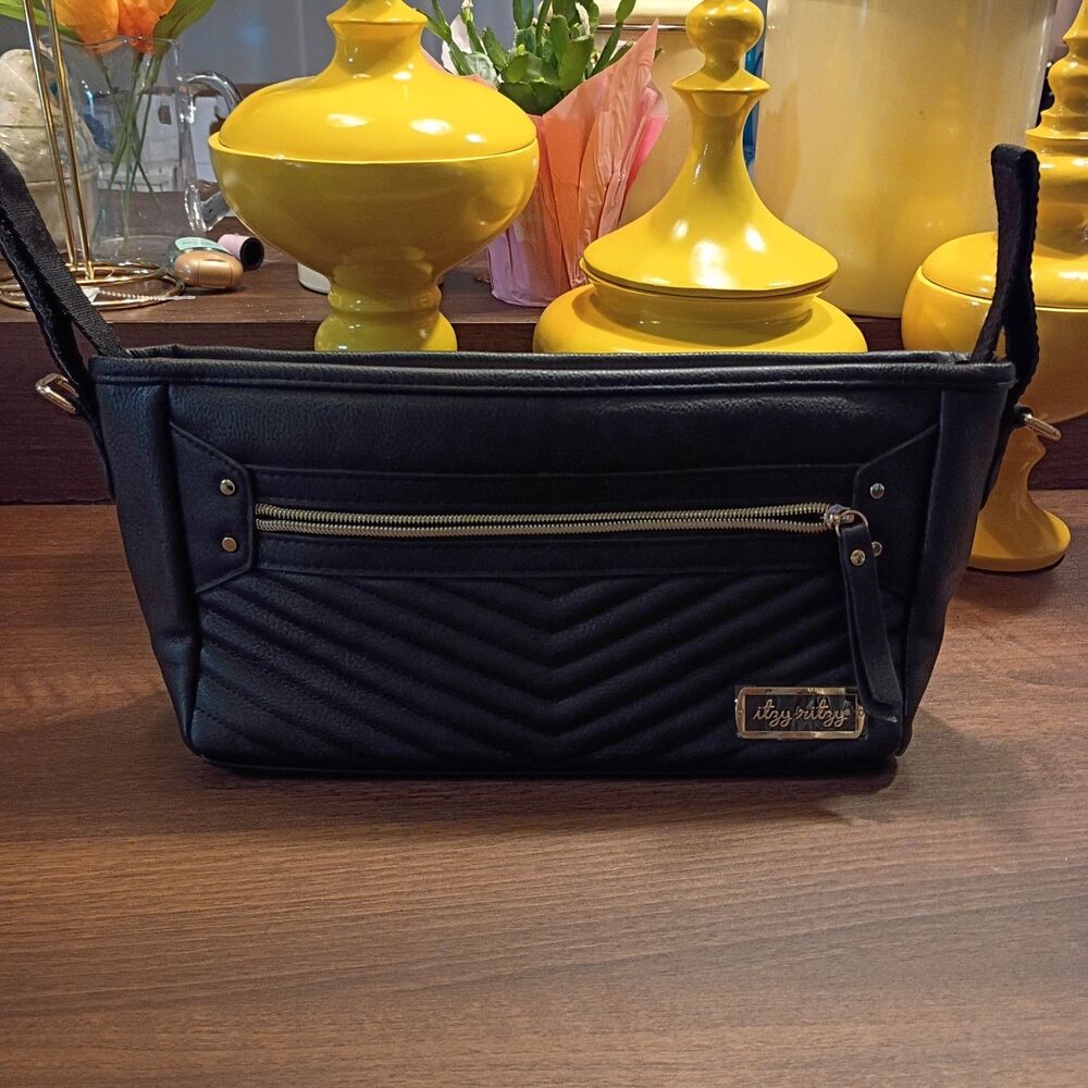 Itzy Ritzy stroller caddy black bag